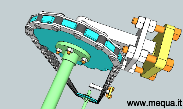 Vista modello 3d trascinatore .